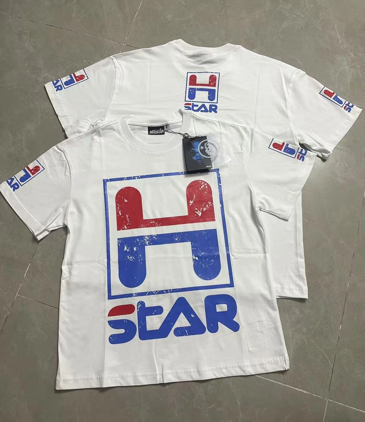 762#White ｜ P54 In Stock Hellstar 、 T （fabric):32 240 Sizes（size）：S-M- L- X L （colour）：White